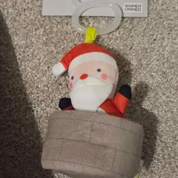 Baby holiday hat & bootie set, santa toy - Picture 5 of 6